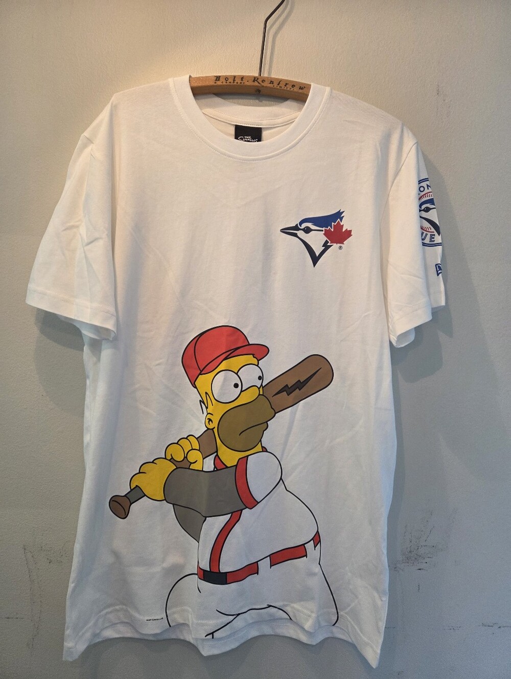 NWT New Era x Simpsons Toronto Blue Jays Homer Wonderbat Tee Mens Large